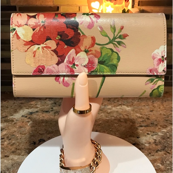 GUCCI Blooms Long Leather Continental Wallet 😍🌸🔥 - Picture 3 of 17